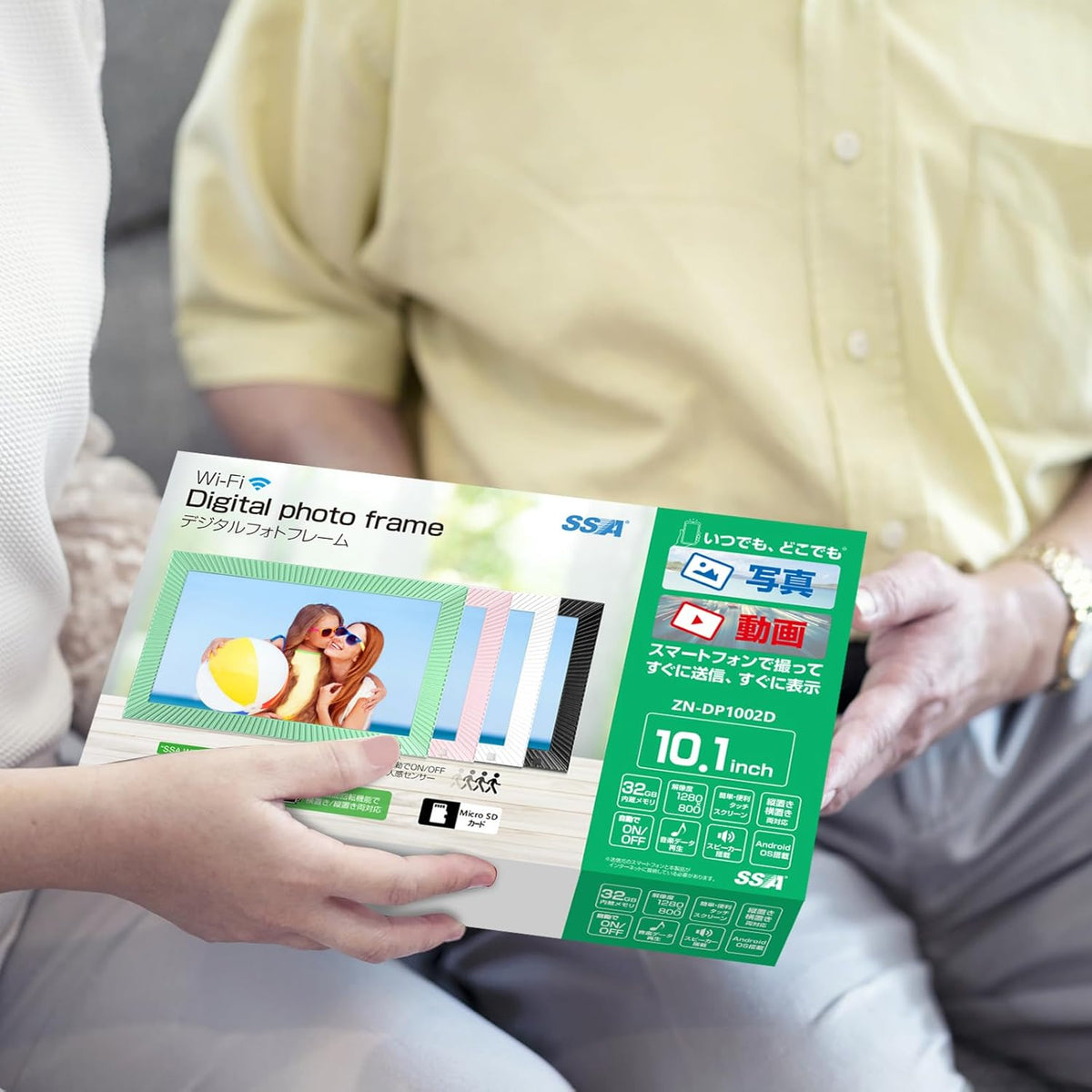 Frameo 10.1 インチ 32GB WiFi デジタルフォトフレーム