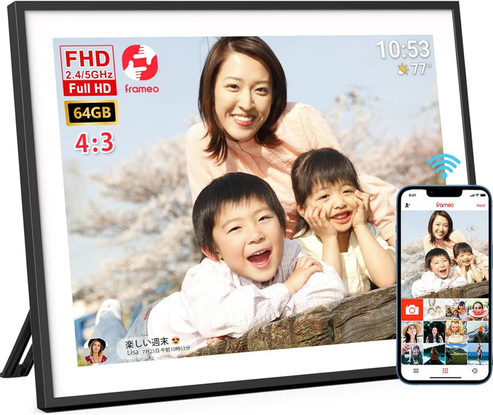 Frameo 19 インチ 32GB WiFi デジタルフォトフレーム